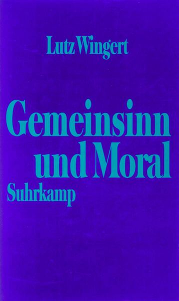 Produktbild: Gemeinsinn und Moral