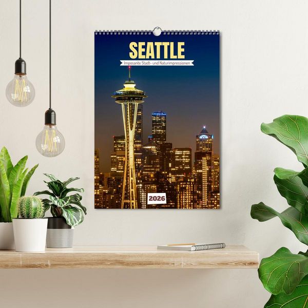 Produktbild: SEATTLE Imposante Stadt- und Naturimpressionen (Wandkalender 2026 DIN A3 hoch), CALVENDO Monatskalender