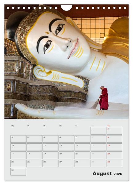 Produktbild: BUDDHA - Das sanfte L&auml;cheln (Wandkalender 2026 DIN A4 hoch), CALVENDO Monatskalender