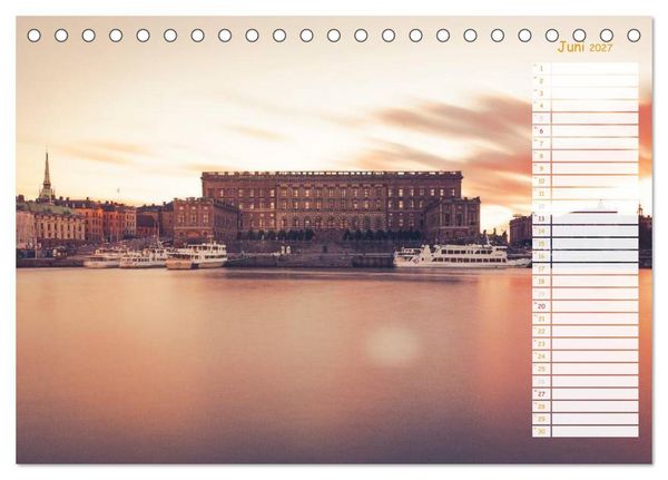Produktbild: Stockholm - Nordische Sch&ouml;nheit (Tischkalender 2027 DIN A5 quer), CALVENDO Monatskalender