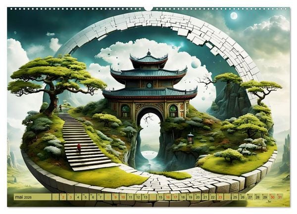 Produktbild: Des Portes imaginaires (Calendrier mural 2026 DIN A2 vertical), CALVENDO calendrier mensuel