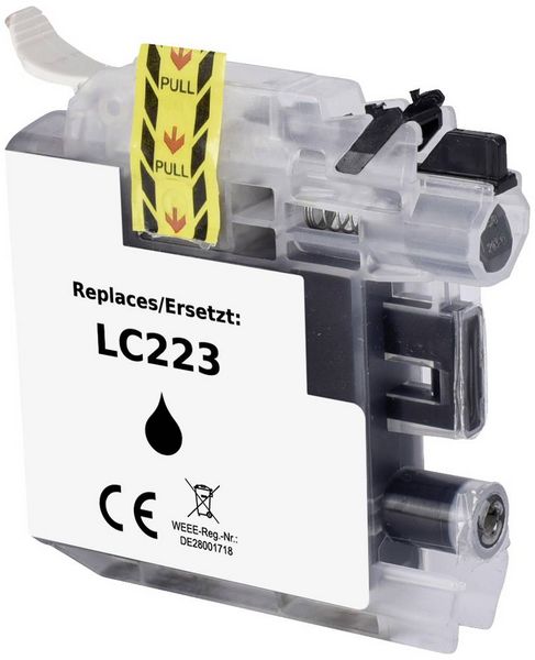 Produktbild: Renkforce Druckerpatrone ersetzt Brother LC-223BK Kompatibel Schwarz RF-5705476