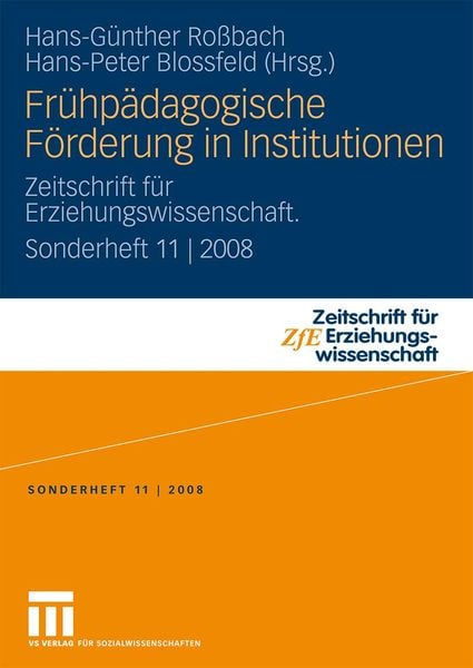 Produktbild: Fr&uuml;hp&auml;dagogische F&ouml;rderung in Institutionen