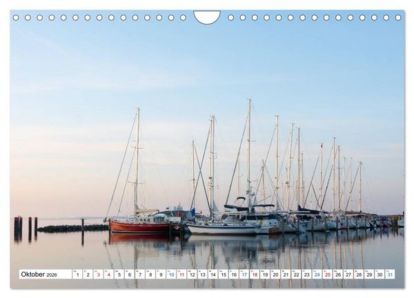 Produktbild: Schiff und Segel - HIDDENSEE (Wandkalender 2026 DIN A4 quer), CALVENDO Monatskalender