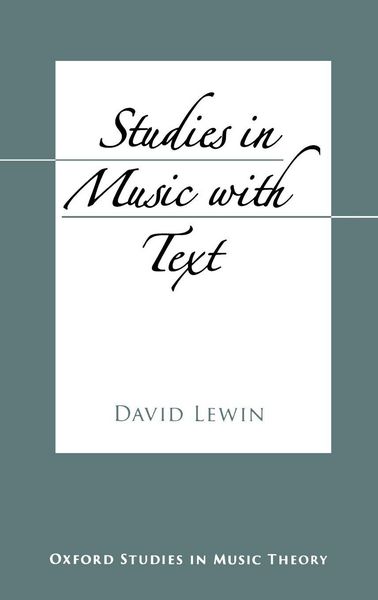 Produktbild: Studies in Music with Text