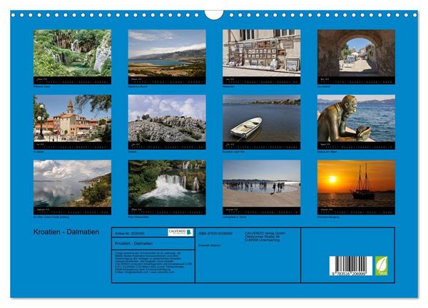 Produktbild: Kroatien - Dalmatien (Wandkalender 2026 DIN A3 quer), CALVENDO Monatskalender