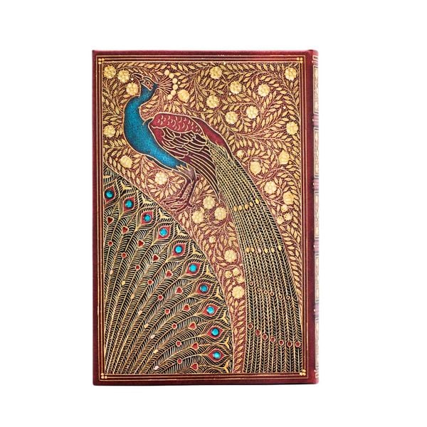 Produktbild: Hardcover Notizbuch, Hafiz&lsquo; Pfauen, Mini, Liniert