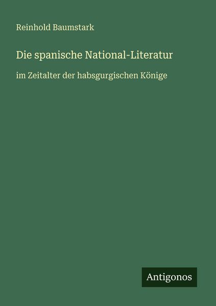 Produktbild: Die spanische National-Literatur