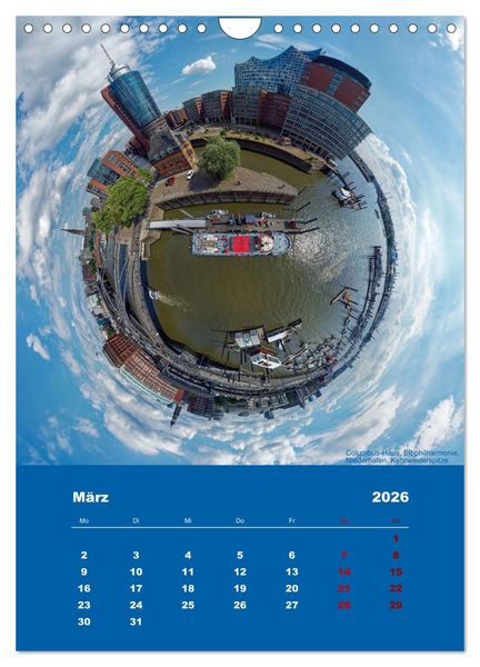 Produktbild: Planet Hafencity - Universum Hamburg (Wandkalender 2026 DIN A4 hoch), CALVENDO Monatskalender