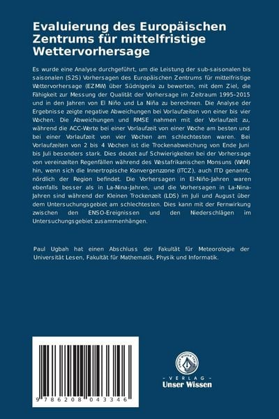 Produktbild: Evaluierung des Europ&auml;ischen Zentrums f&uuml;r mittelfristige Wettervorhersage