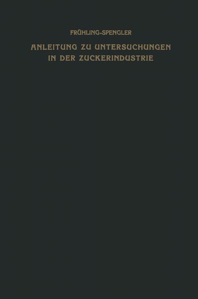 Produktbild: Anleitung zu Untersuchungen in der Zuckerindustrie