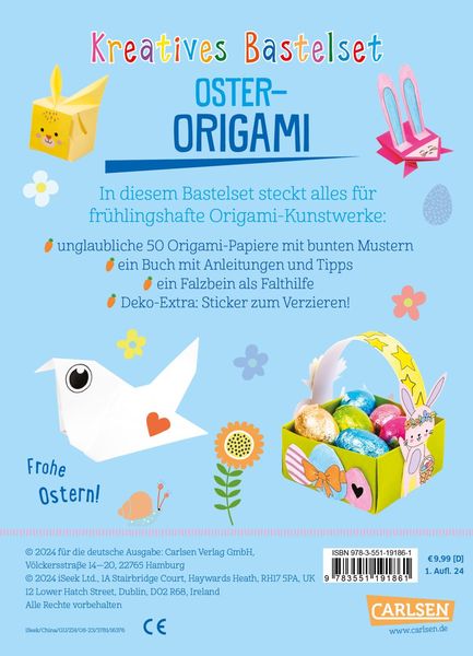 Produktbild: Bastelset f&uuml;r Kinder: Kreatives Bastelset: Oster-Origami