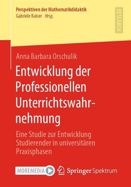 Produktbild: Entwicklung der Professionellen Unterrichtswahrnehmung
