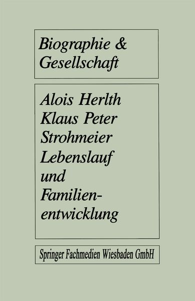 Produktbild: Lebenslauf und Familienentwicklung