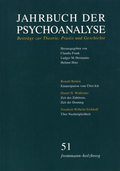 Produktbild: Jahrbuch der Psychoanalyse / Band 51