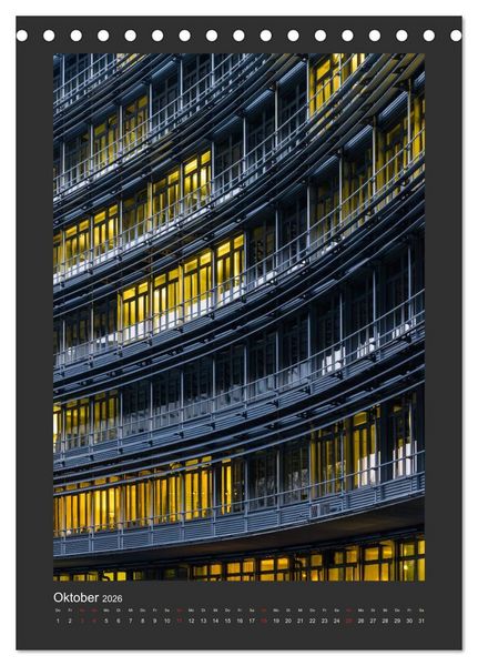 Produktbild: Plakative Architektur (Tischkalender 2026 DIN A5 hoch), CALVENDO Monatskalender
