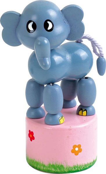 Produktbild: small foot 7924 - Dr&uuml;ckfiguren-Set Afrika-Tiere, 6-teilig, Holz, H&ouml;he: 11cm