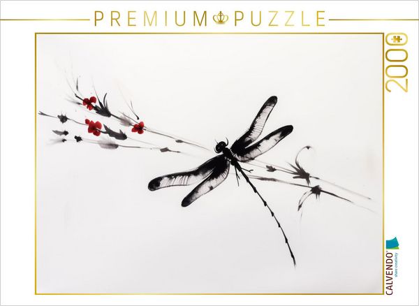 Produktbild: CALVENDO Puzzle Libelle | 2000 Teile Lege-Gr&ouml;&szlig;e 90x67cm Foto-Puzzle f&uuml;r gl&uuml;ckliche Stunden