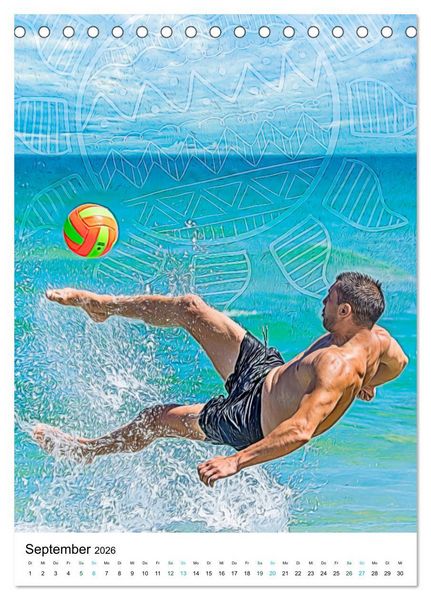 Produktbild: Sommergl&uuml;ck - Artwork (Tischkalender 2026 DIN A5 hoch), CALVENDO Monatskalender