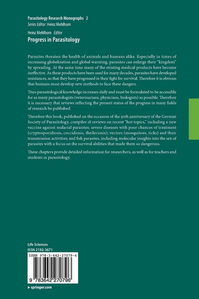 Produktbild: Progress in Parasitology