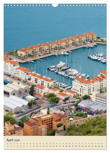 Produktbild: Gibraltar - Die Heimat der Berberaffen auf dem Rock (Wandkalender 2026 DIN A3 hoch), CALVENDO Monatskalender