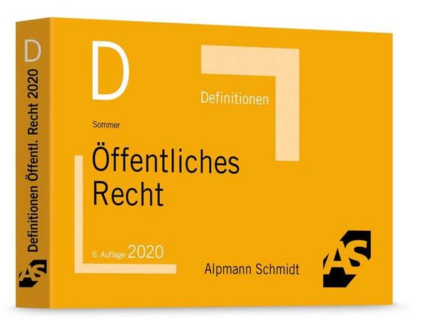 Produktbild: Definitionen &Ouml;ffentliches Recht