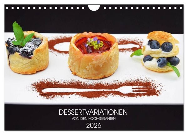 Produktbild: DESSERTVARIATIONEN (Wandkalender 2026 DIN A4 quer), CALVENDO Monatskalender