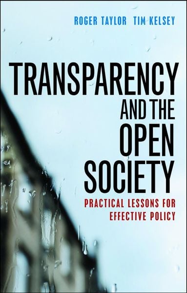 Produktbild: Transparency and the Open Society