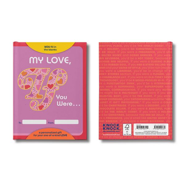 Produktbild: My Love, If You Were Fill-In-The-Blank Book - A Personalized Gift Book for Your Love