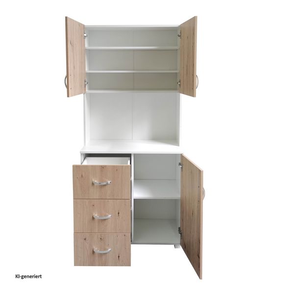 Produktbild: HTI-Living HTI-Living K&uuml;chenschrank Wei&szlig; Artisaneiche Blanca