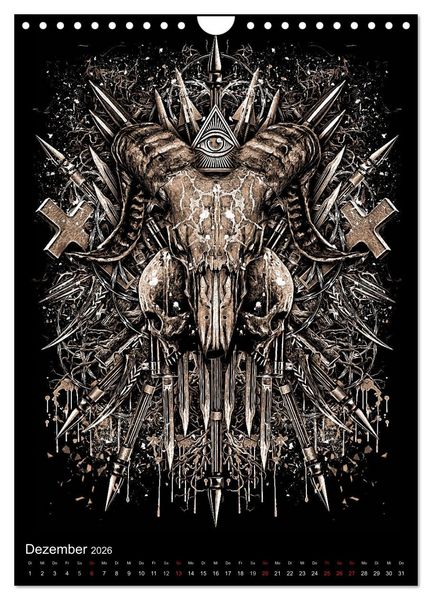 Produktbild: BLOODBOY/WAR ILLUSTRATION (Wandkalender 2026 DIN A4 hoch), CALVENDO Monatskalender