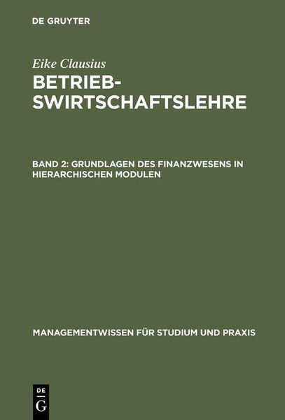 Produktbild: Grundlagen des Finanzwesens in hierarchischen Modulen