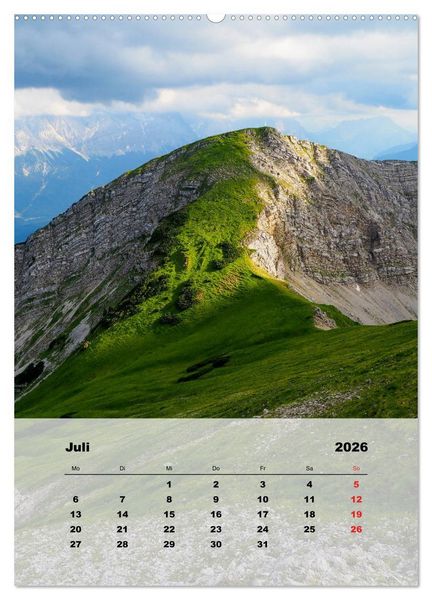 Produktbild: Bergwelten (hochwertiger Premium Wandkalender 2026 DIN A2 hoch), Kunstdruck in Hochglanz