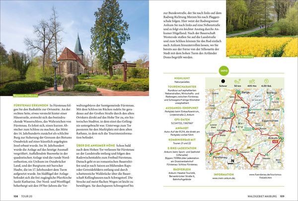 Produktbild: Das Oldenburger und Osnabr&uuml;cker Land erfahren 30 Radtouren durch malerische Landschaften, zu reizvollen St&auml;dten und kulturellen Highlights