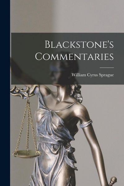 Produktbild: Blackstone's Commentaries