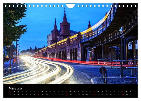 Produktbild: Berlin dynmaic (Wandkalender 2026 DIN A4 quer), CALVENDO Monatskalender