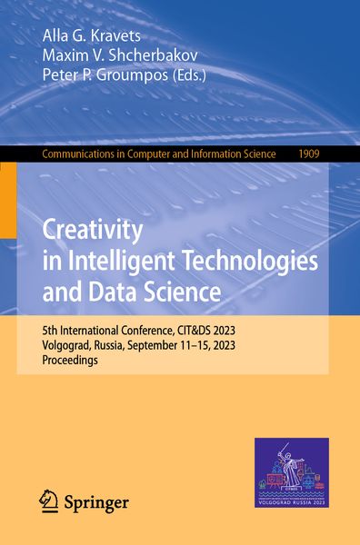 Produktbild: Creativity in Intelligent Technologies and Data Science