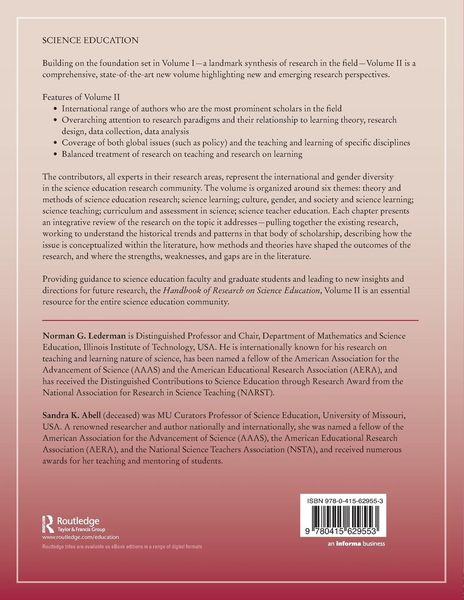 Produktbild: Handbook of Research on Science Education, Volume II