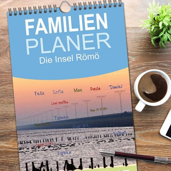 Produktbild: Familienplaner 2026 - Die Insel R&ouml;m&ouml; mit 5 Spalten (Wandkalender, 21 x 45 cm) CALVENDO