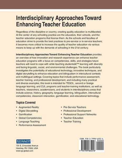 Produktbild: Interdisciplinary Approaches Toward Enhancing Teacher Education