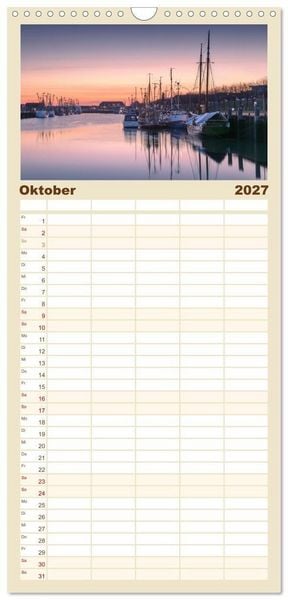 Produktbild: Familienplaner 2027 - Schleswig-Holstein - Momente zwischen den Meeren mit 5 Spalten (Wandkalender, 21 x 45 cm) CALVENDO