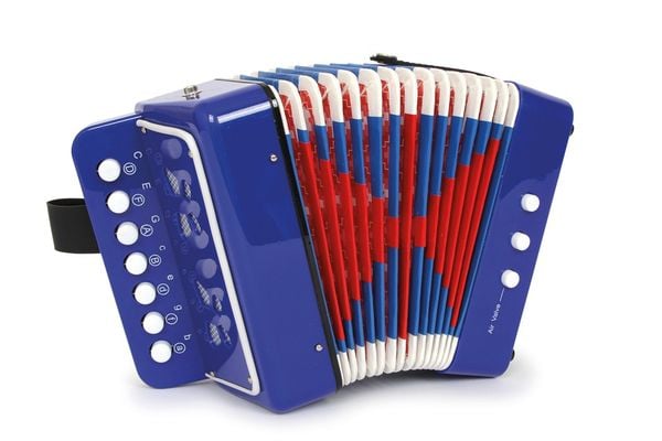 Small foot 3318 - Akkordeon blau, Kinder-Musikinstrument, Höhe: 17cm