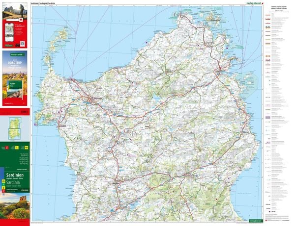 Produktbild: freytag & berndt Stra&szlig;enkarte Sardinien 1:150.000