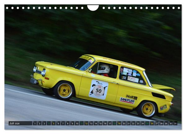 Produktbild: OLDTIMER BERGRENNEN - Kleine Flitzer (Wandkalender 2026 DIN A4 quer), CALVENDO Monatskalender