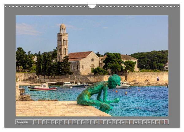 Produktbild: Croatia Dreamland on the Adriatic Sea (Wall Calendar 2026 DIN A3 landscape), CALVENDO 12 Month Wall Calendar