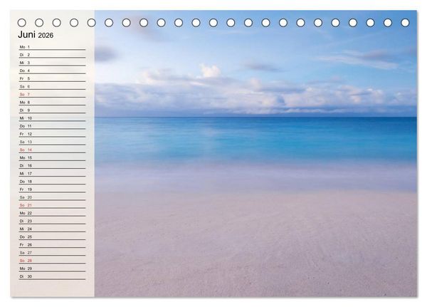 Produktbild: Traumstr&auml;nde (Tischkalender 2026 DIN A5 quer), CALVENDO Monatskalender