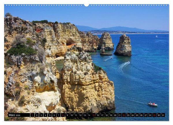 Produktbild: Algarve (hochwertiger Premium Wandkalender 2026 DIN A2 quer), Kunstdruck in Hochglanz