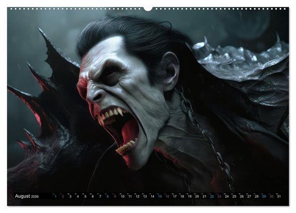 Produktbild: Vampire Nachtkreaturen (hochwertiger Premium Wandkalender 2026 DIN A2 quer), Kunstdruck in Hochglanz