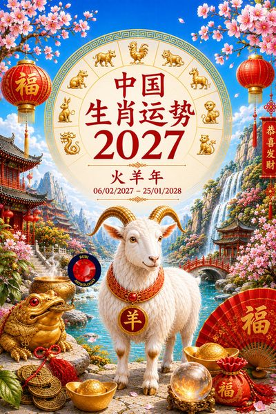 Produktbild: 中国 生肖运势 2027 火羊年 06/02/2027  25/01/2028