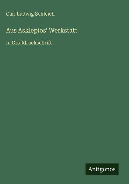 Produktbild: Aus Asklepios' Werkstatt